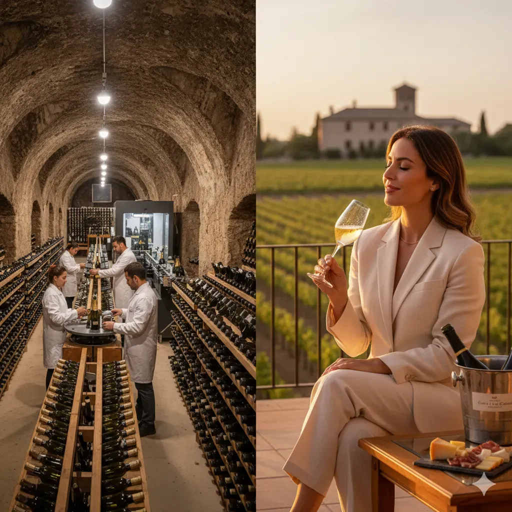 Generative AI example for custom Cava label design